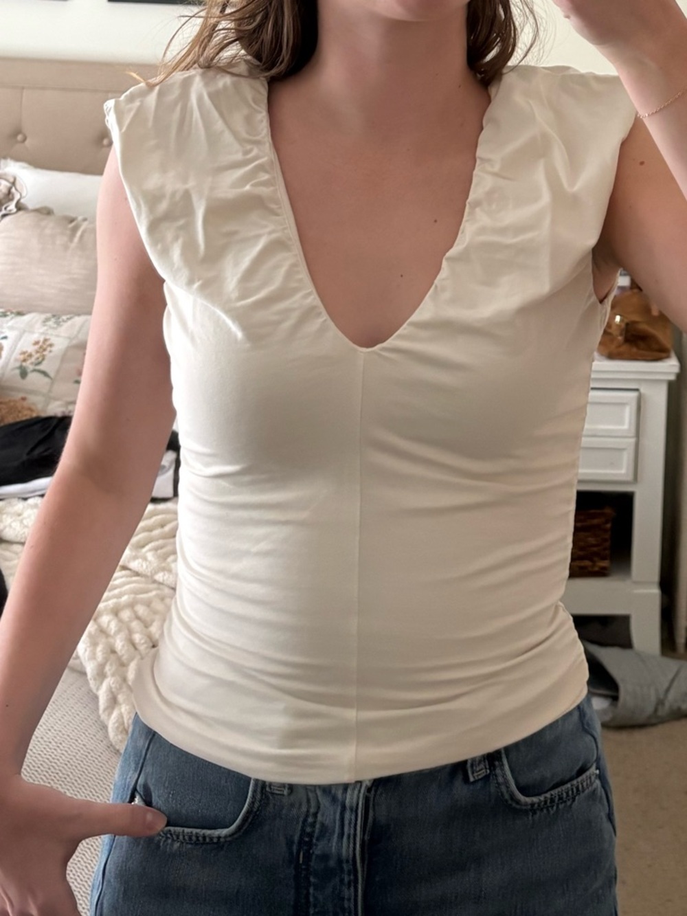 J crew v neck top